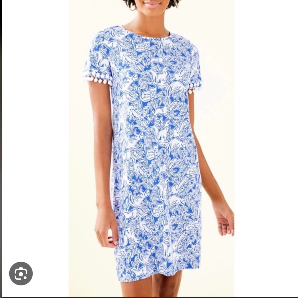 NWOT Lilly Pulitzer Lissie coastal blue and white dress